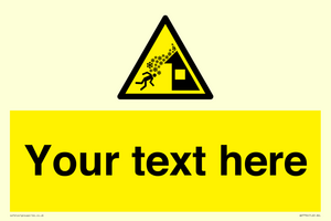 Custom warning roof avalanche